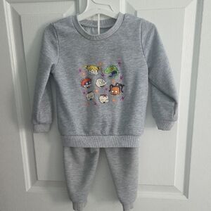 Rugrats Cartoon Sweatshirt and Pants Set Sz 2/3 T